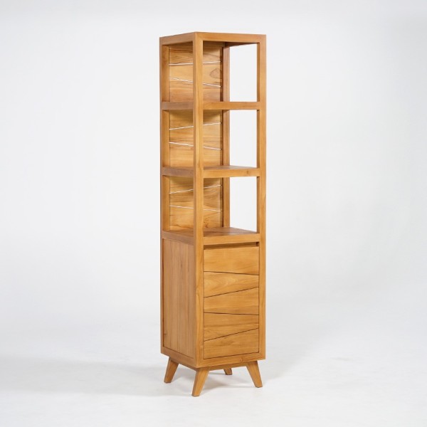 Badezimmersäule aus massivem Teakholz - Meera