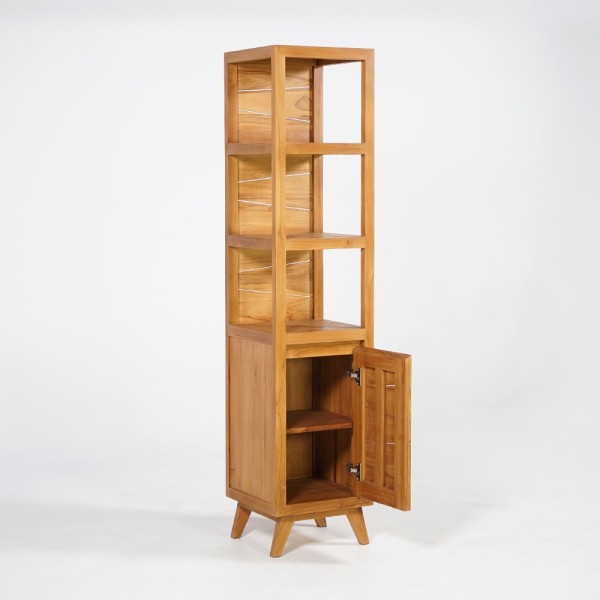 Badezimmersäule aus massivem Teakholz - Meera