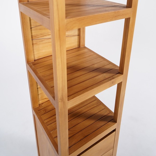 Badezimmersäule aus massivem Teakholz - Meera
