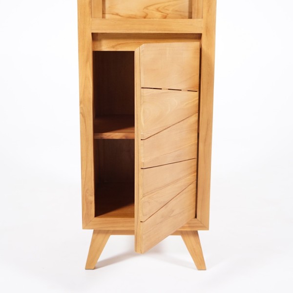 Badezimmersäule aus massivem Teakholz - Meera