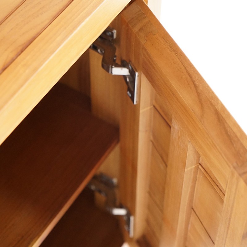 Badezimmersäule aus massivem Teakholz - Meera