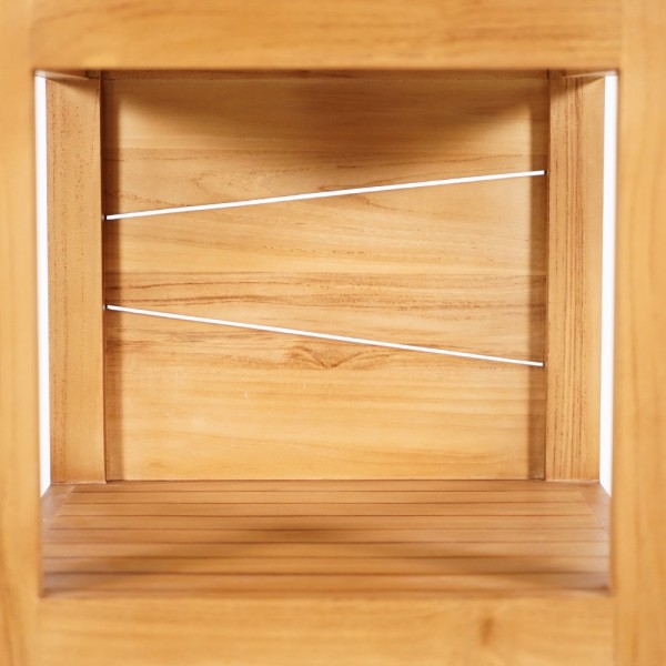 Badezimmersäule aus massivem Teakholz - Meera
