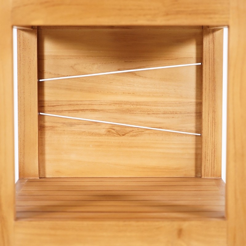 Badezimmersäule aus massivem Teakholz - Meera