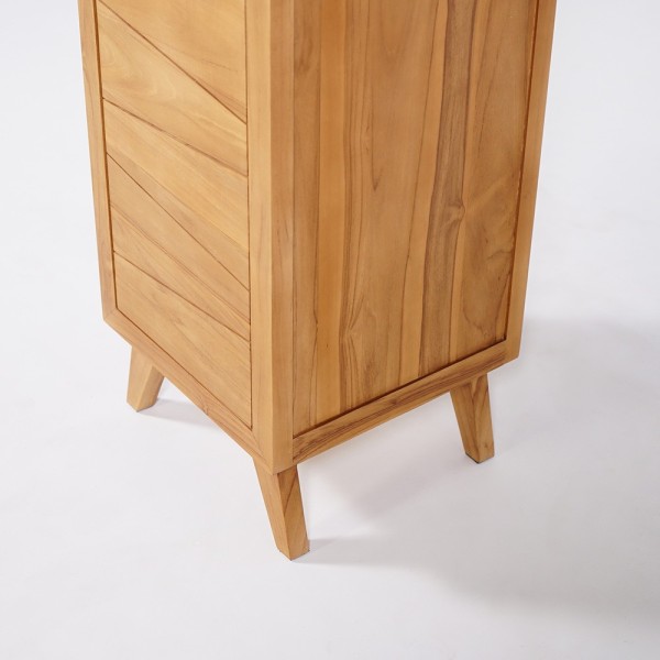Badezimmersäule aus massivem Teakholz - Meera
