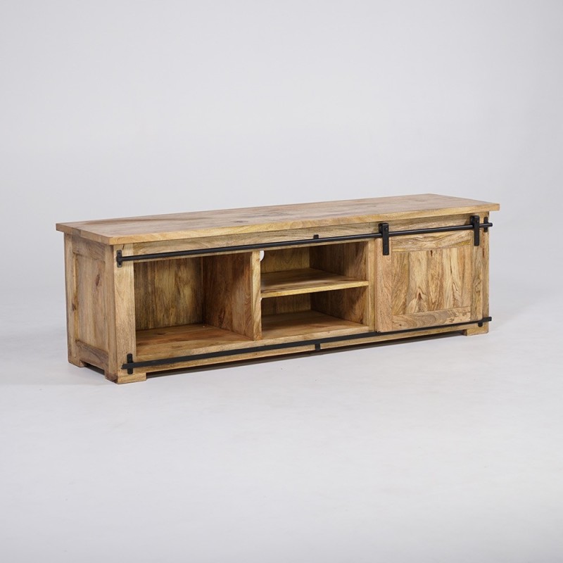 Industrielle TV-Möbel aus Holz und Metall 160 cm - Paris