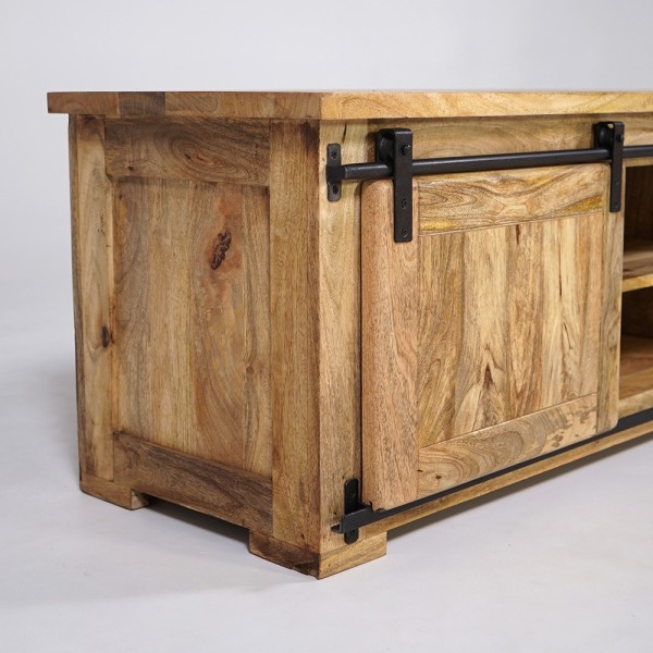 Industrielle TV-Möbel aus Holz und Metall 160 cm - Paris