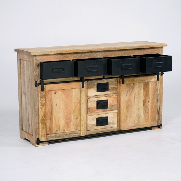 Industrielles Sideboard aus Holz und Metall 150cm - Paris