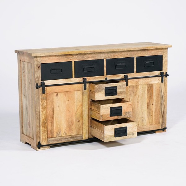 Industrielles Sideboard aus Holz und Metall 150cm - Paris