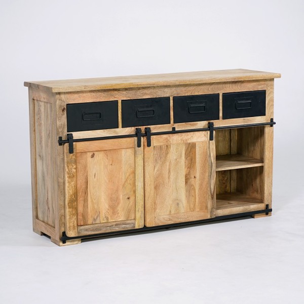 Industrielles Sideboard aus Holz und Metall 150cm - Paris
