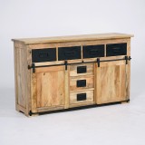 Industrielles Sideboard aus Holz und Metall 150cm - Paris