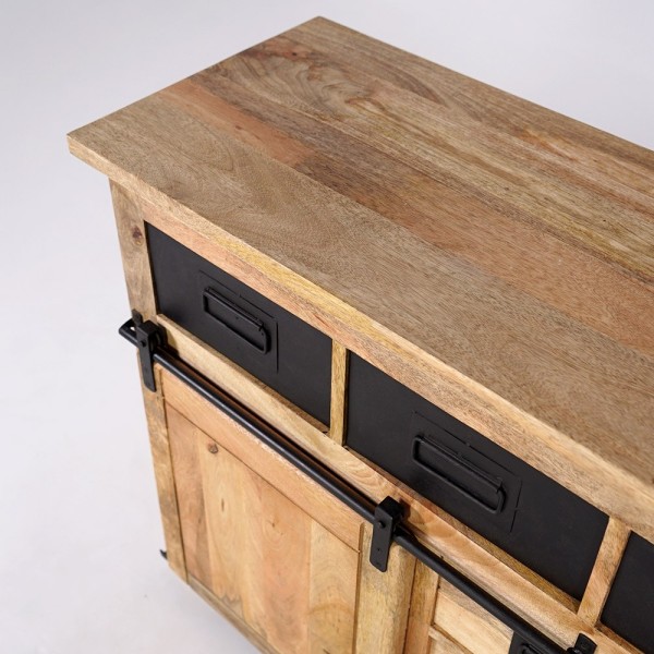 Industrielles Sideboard aus Holz und Metall 150cm - Paris