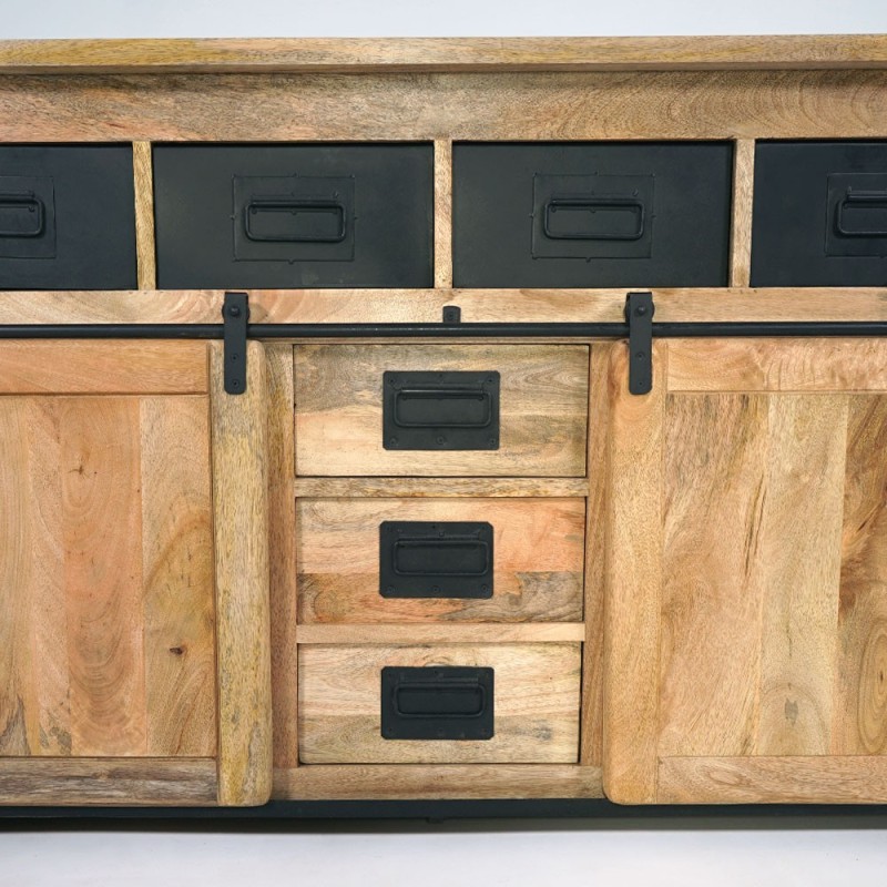 Industrielles Sideboard aus Holz und Metall 150cm - Paris