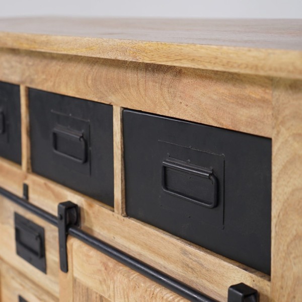 Industrielles Sideboard aus Holz und Metall 150cm - Paris