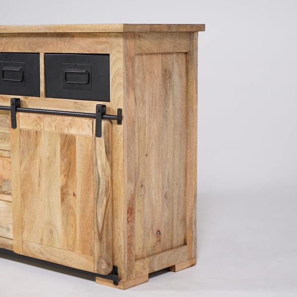 Industrielles Sideboard aus Holz und Metall 150cm - Paris
