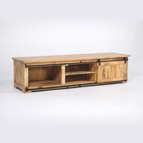 Industrielle TV-Möbel aus Holz und Metall 200 cm - Paris
