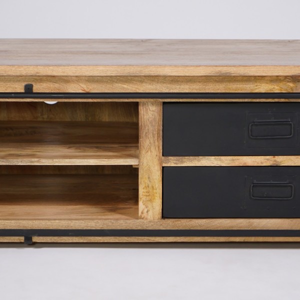 Industrielle TV-Möbel aus Holz und Metall 200 cm - Paris