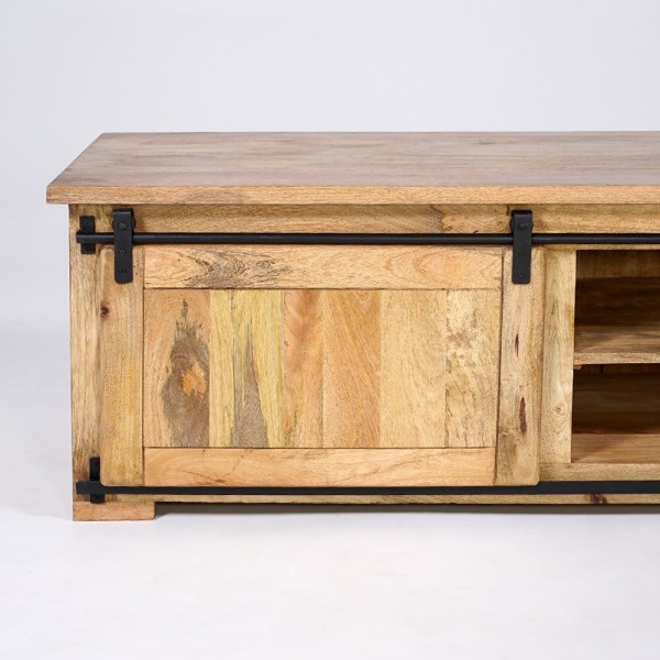 Industrielle TV-Möbel aus Holz und Metall 200 cm - Paris