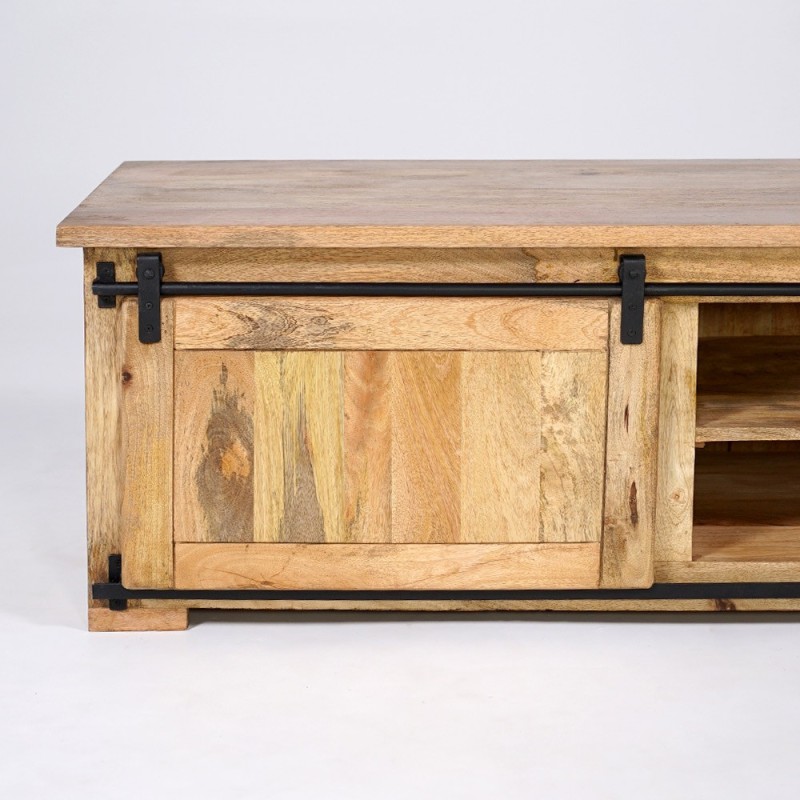 Industrielle TV-Möbel aus Holz und Metall 200 cm - Paris