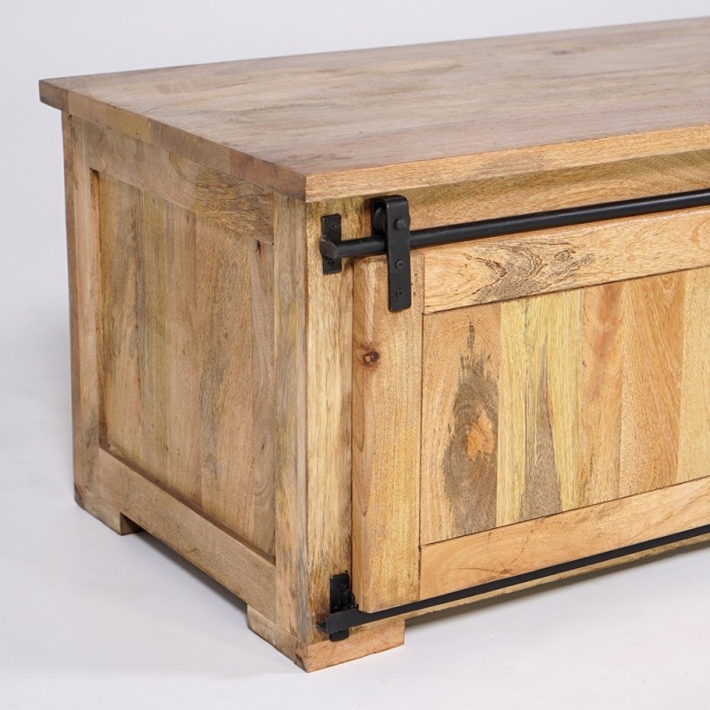 Industrielle TV-Möbel aus Holz und Metall 200 cm - Paris