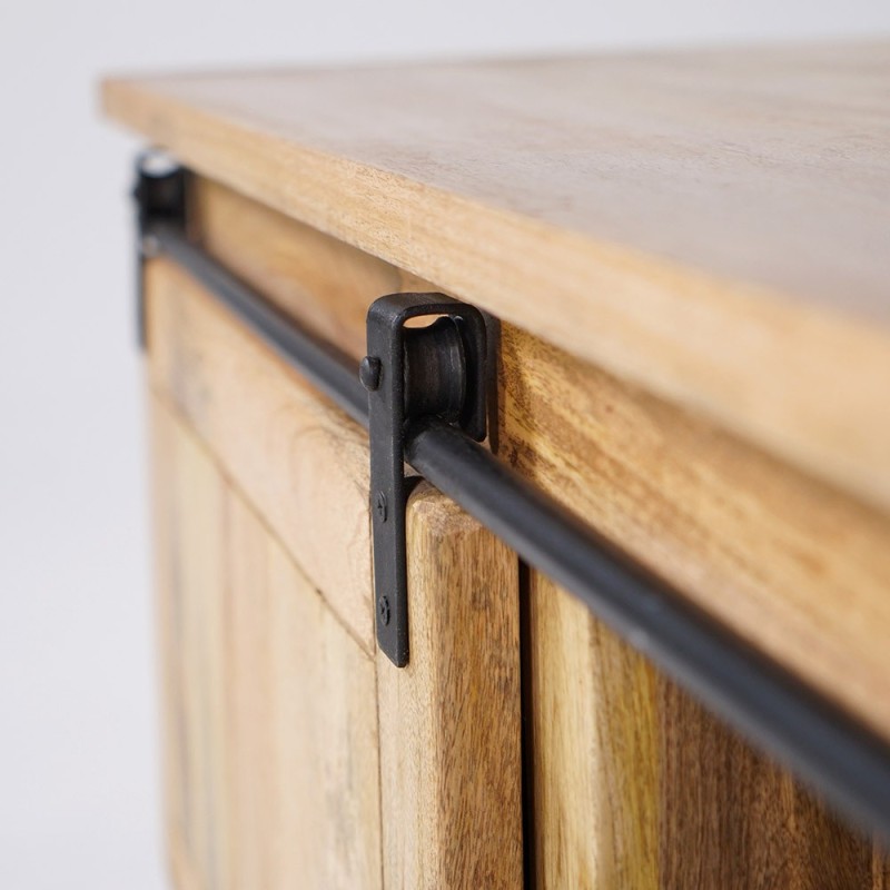 Industrielle TV-Möbel aus Holz und Metall 200 cm - Paris