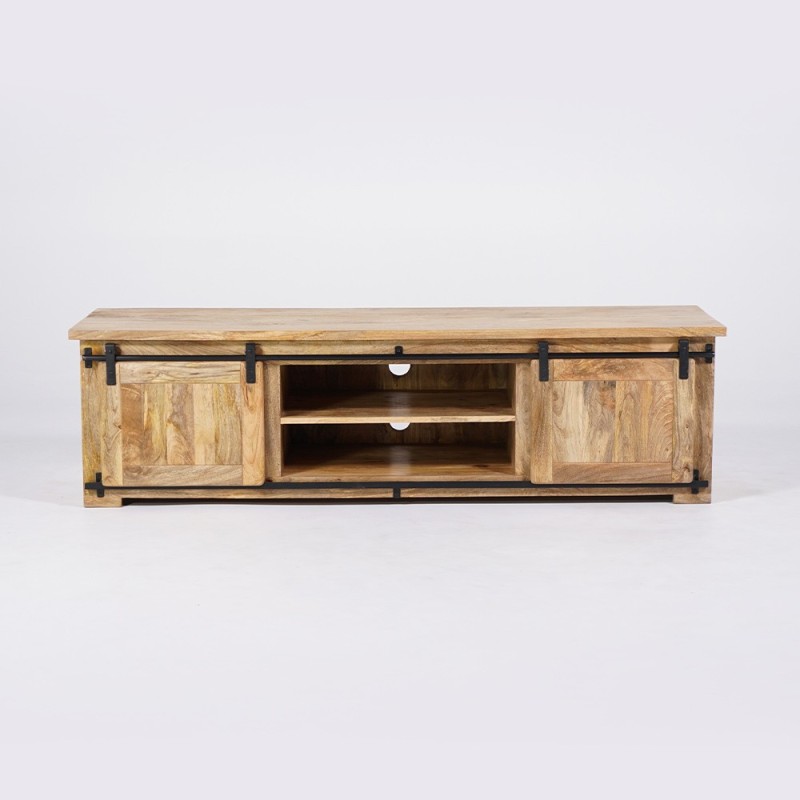 Industrielle TV-Möbel aus Holz und Metall 180 cm - Paris