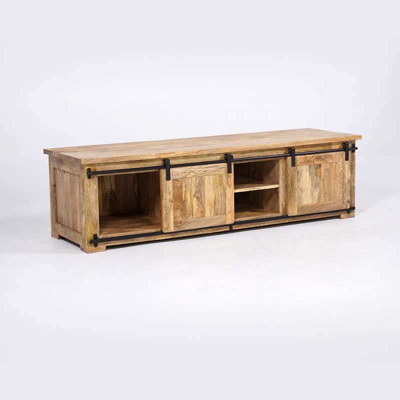 Industrielle TV-Möbel aus Holz und Metall 180 cm - Paris