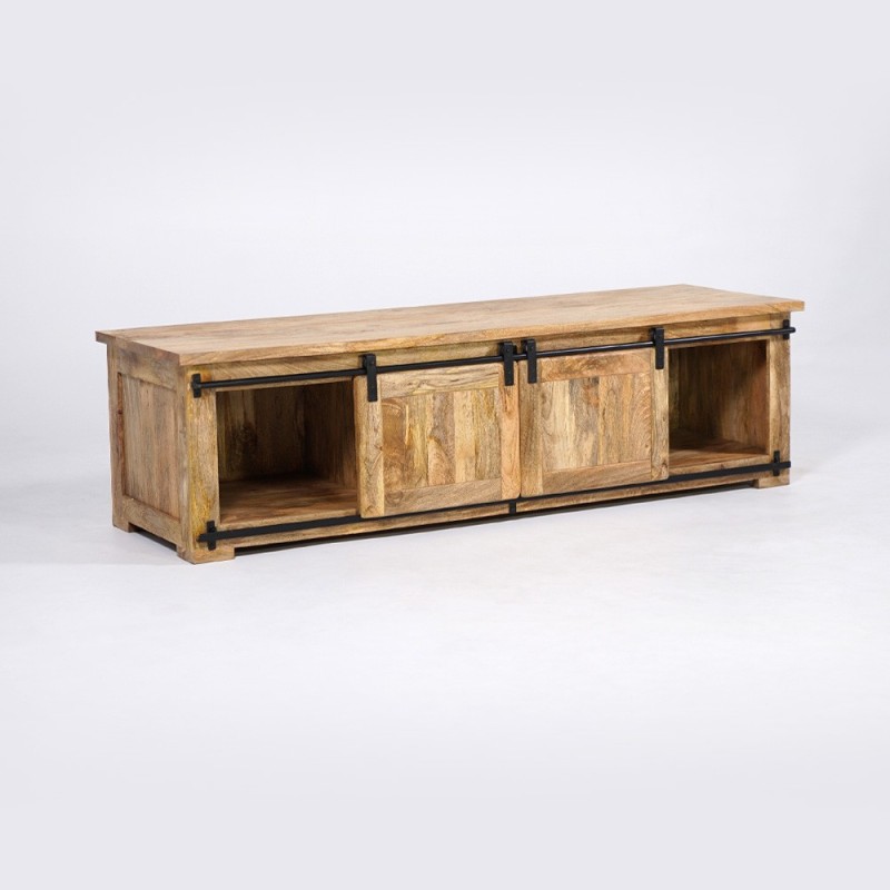 Industrielle TV-Möbel aus Holz und Metall 180 cm - Paris