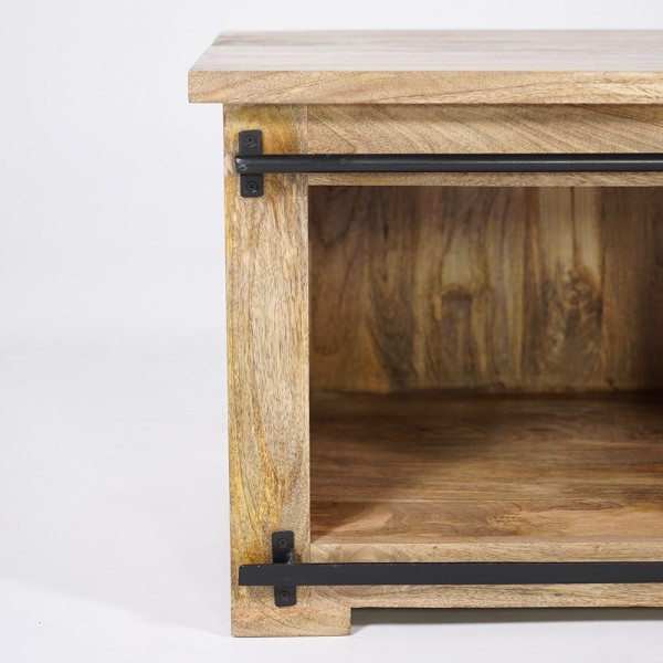 Industrielle TV-Möbel aus Holz und Metall 180 cm - Paris