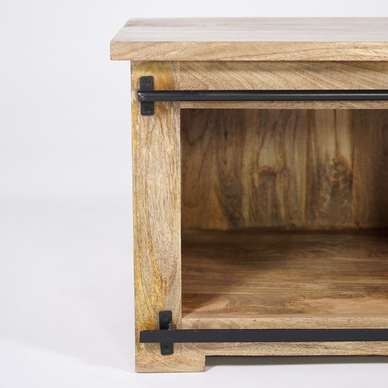 Industrielle TV-Möbel aus Holz und Metall 180 cm - Paris