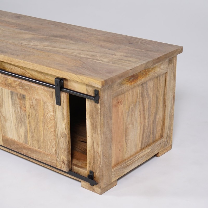 Industrielle TV-Möbel aus Holz und Metall 180 cm - Paris