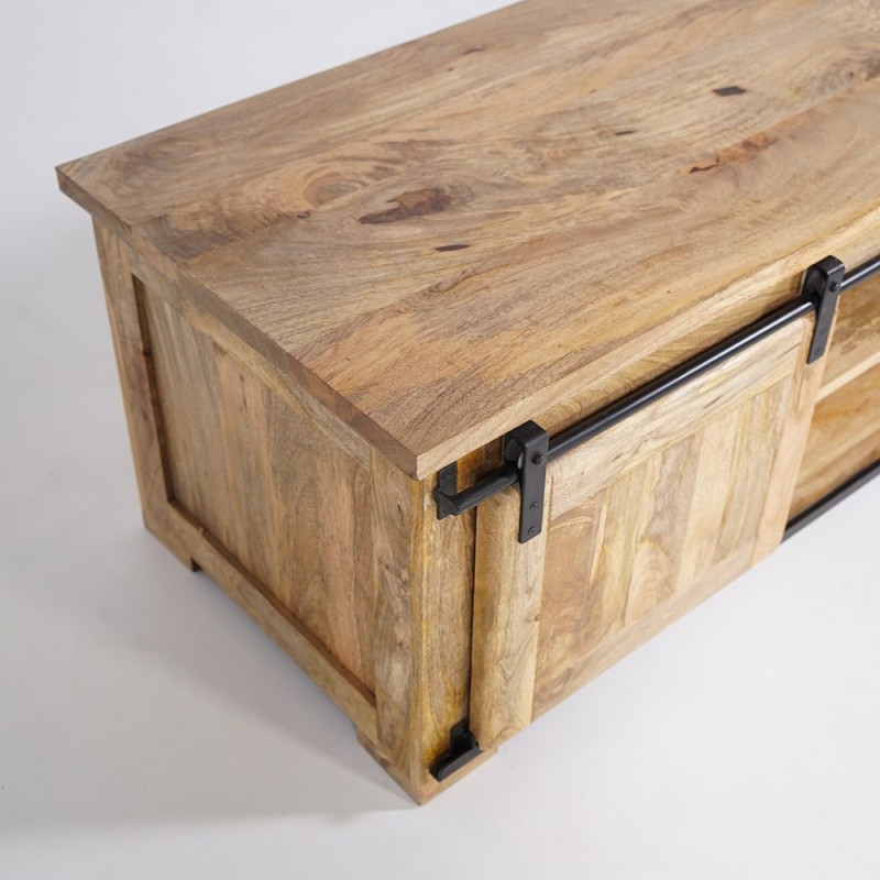 Industrielle TV-Möbel aus Holz und Metall 180 cm - Paris