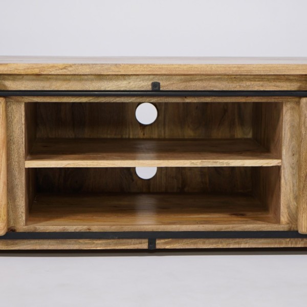 Industrielle TV-Möbel aus Holz und Metall 180 cm - Paris