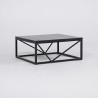 Quadratischer Couchtisch aus schwarzem Marmor - Verona
