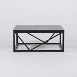 Quadratischer Couchtisch aus schwarzem Marmor - Verona