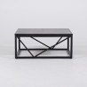 Quadratischer Couchtisch aus schwarzem Marmor - Verona