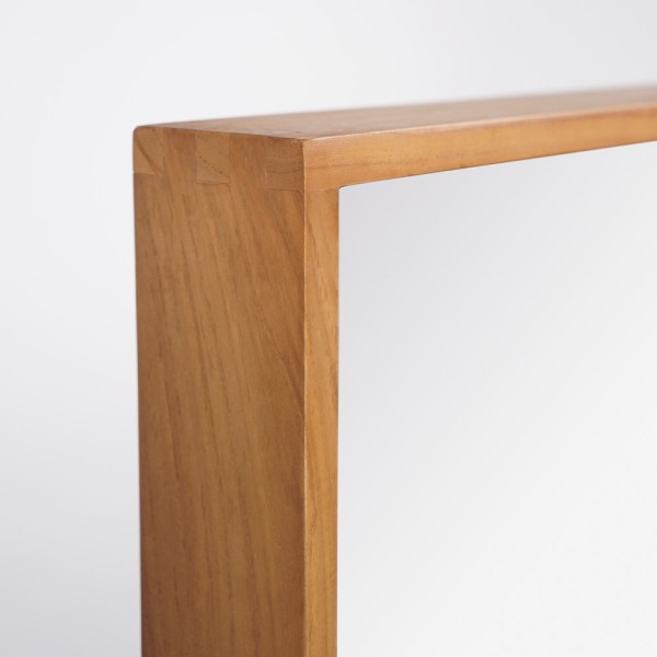 Badezimmerspiegel aus Teakholz 80 x 66 cm - Arya