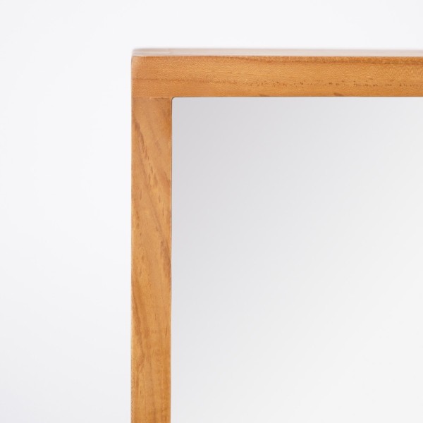 Badezimmerspiegel aus Teakholz 80 x 66 cm - Arya