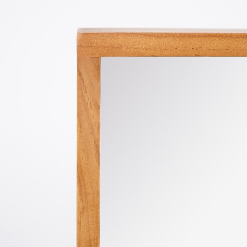 Badezimmerspiegel aus Teakholz 80 x 66 cm - Arya