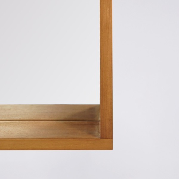 Badezimmerspiegel aus Teakholz 80 x 66 cm - Arya