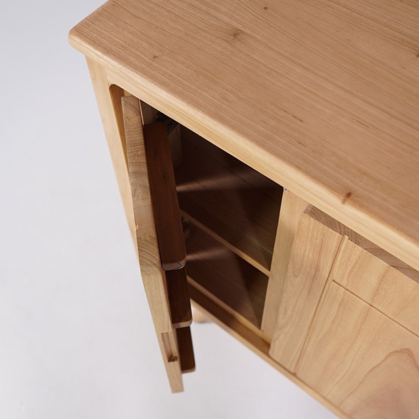 Anrichte aus Naturholz 105 cm - Pragati