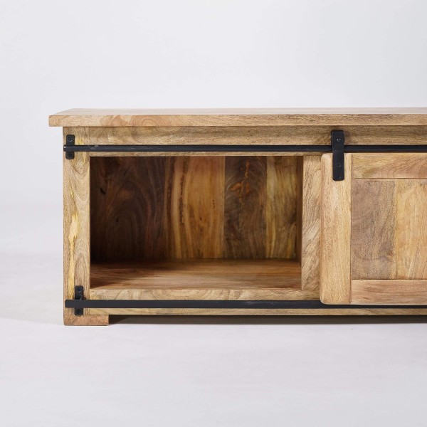 Industrielle TV-Möbel aus Holz und Metall 120 cm - Paris