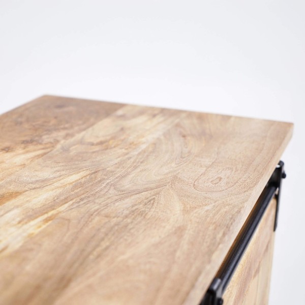 Industrielle TV-Möbel aus Holz und Metall 120 cm - Paris