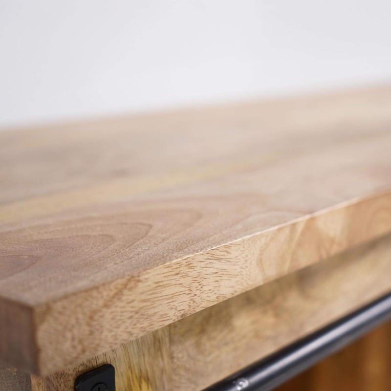 Industrielle TV-Möbel aus Holz und Metall 120 cm - Paris