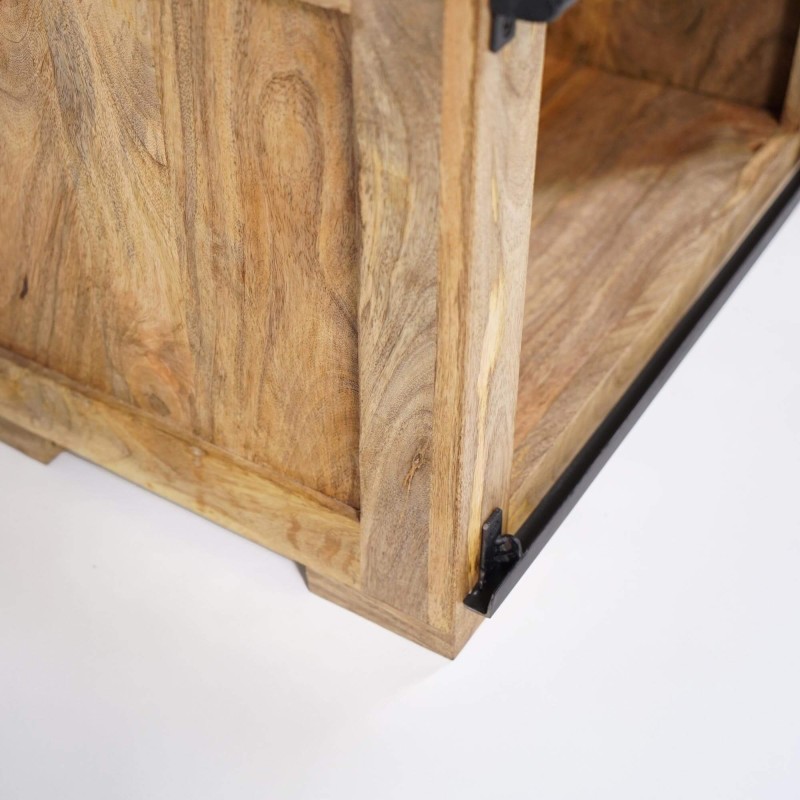 Industrielle TV-Möbel aus Holz und Metall 120 cm - Paris