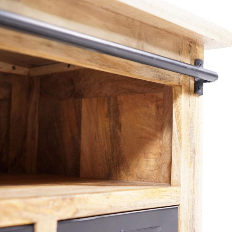 Industrielle TV-Möbel aus Holz und Metall 120 cm - Paris