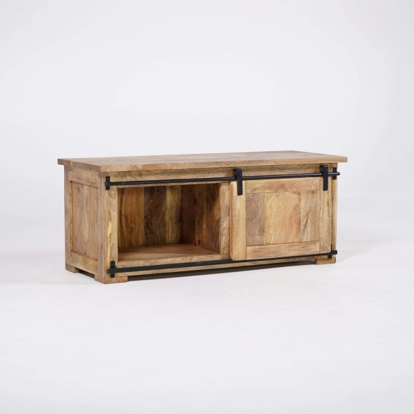 Industrielle TV-Möbel aus Holz und Metall 120 cm - Paris