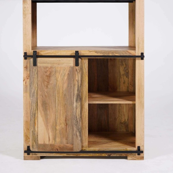 Bücherregal aus Holz und Metall 90cm - Paris