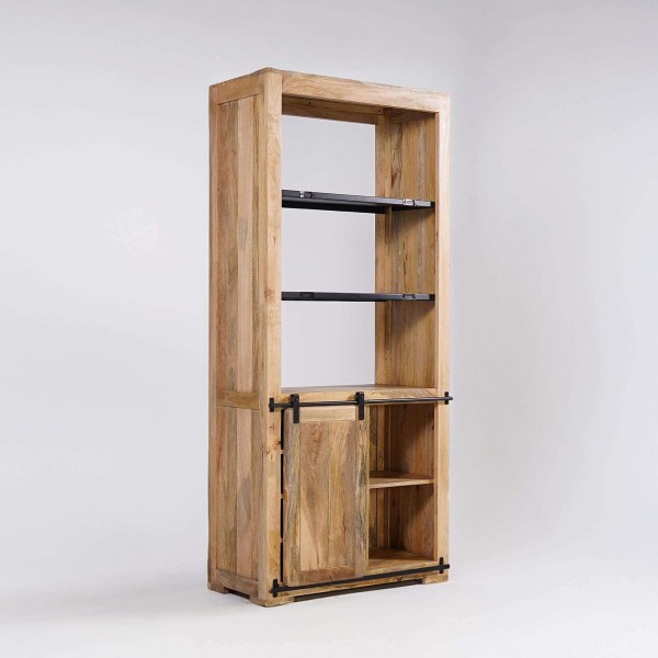 Bücherregal aus Holz und Metall 90cm - Paris