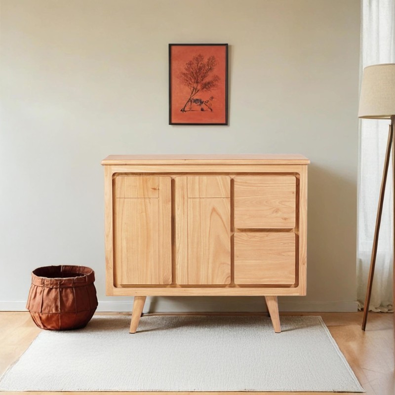 Anrichte aus Naturholz 105 cm - Pragati