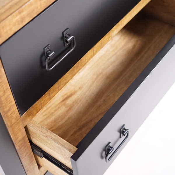 Regal aus Holz und Metall 90 cm – Kansas